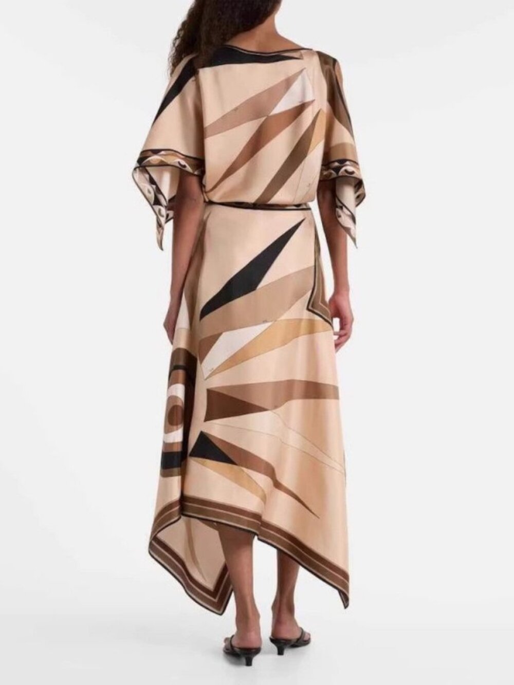 Zimmermann Beige & Brown Printed Kaftan Dress - Picture 2 of 2